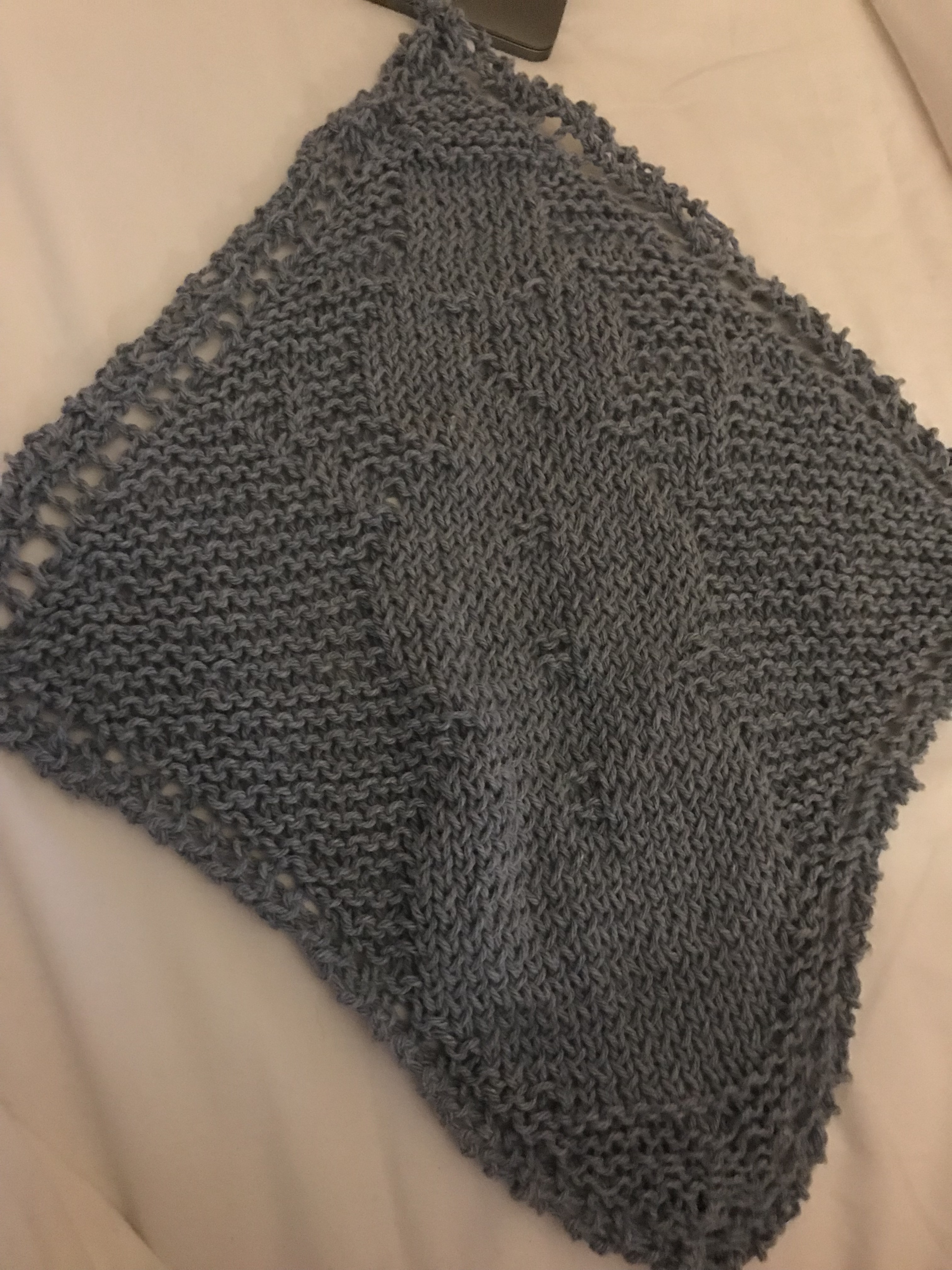 Just Off the Needles:  Snowman Cloth
